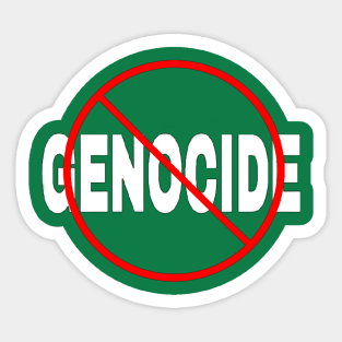 🚫 GENOCIDE - Back Sticker